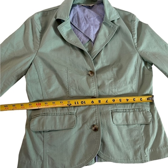 L.L. BEAN Women's Seafoam Green Blazer Jacket 3-Button Classic Size Small - Picture 13 of 17